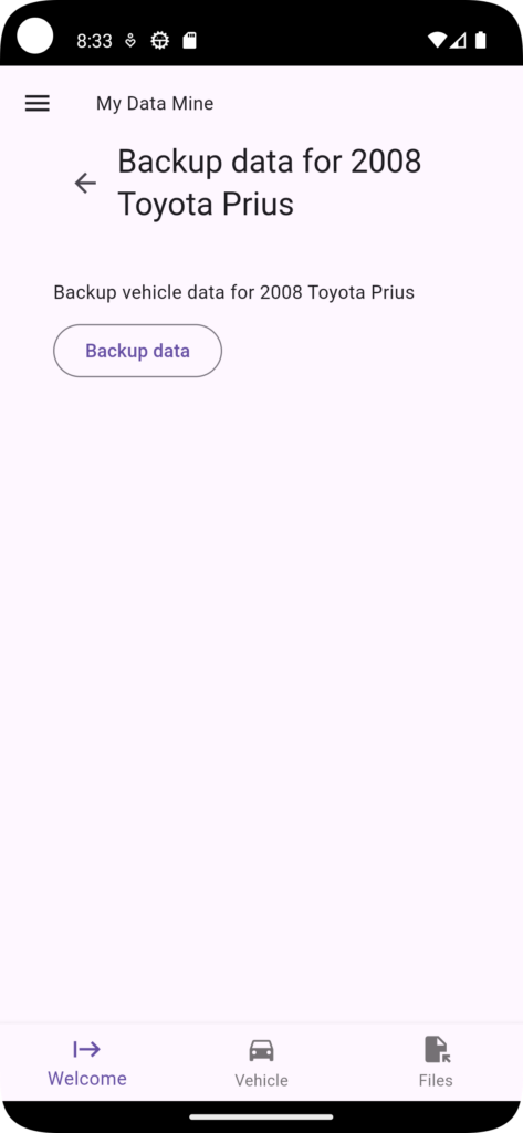 my data mine screenshot