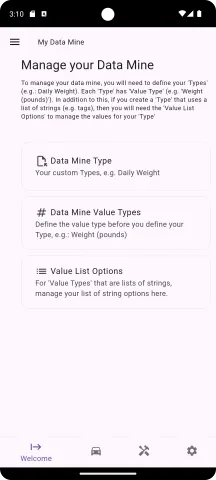 Go to Value List options