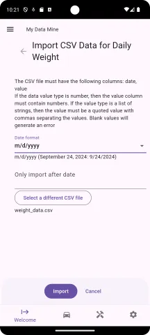 File selected