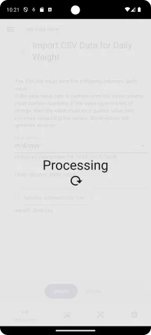 CSV import processing