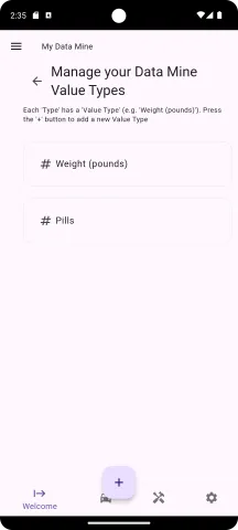 The new Value Type on the Manage Value Type screen